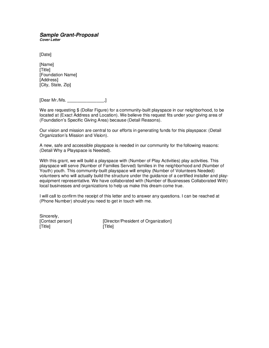 Sample Business Proposal Letter