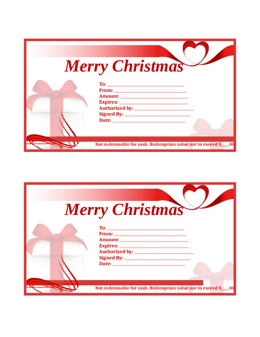 45+ Christmas Gift Template 2021