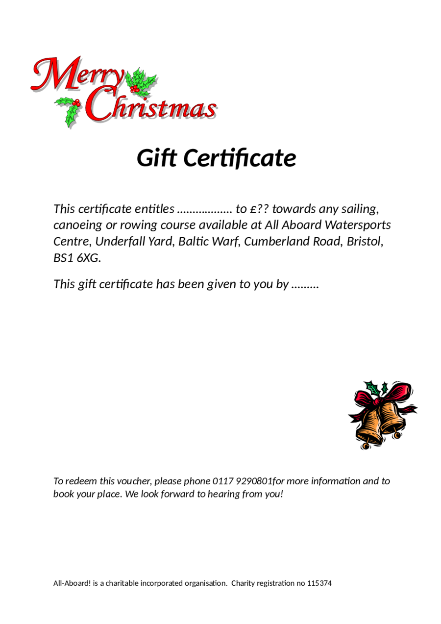 Gift Certificate Maker