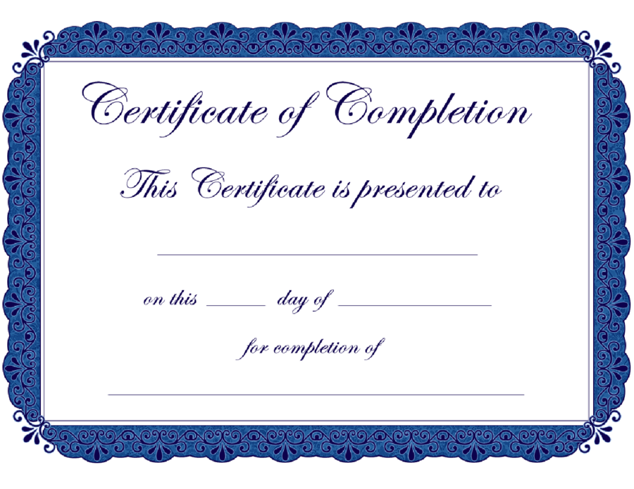 certificate of completion 3rd grade template free download word