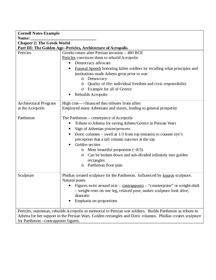 2024 Cornell Notes Template Fillable, Printable PDF & Forms Handypdf