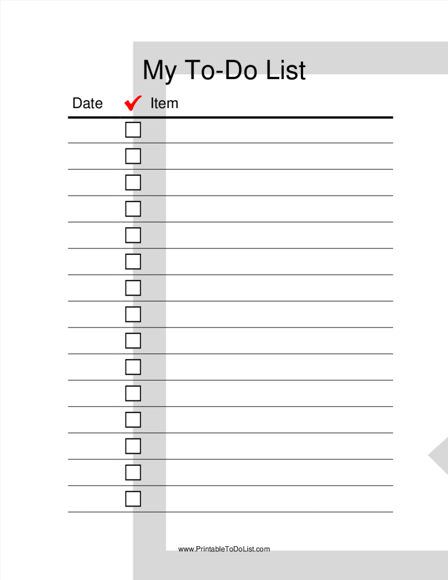 Printable My To Do List - Edit, Fill, Sign Online | Handypdf