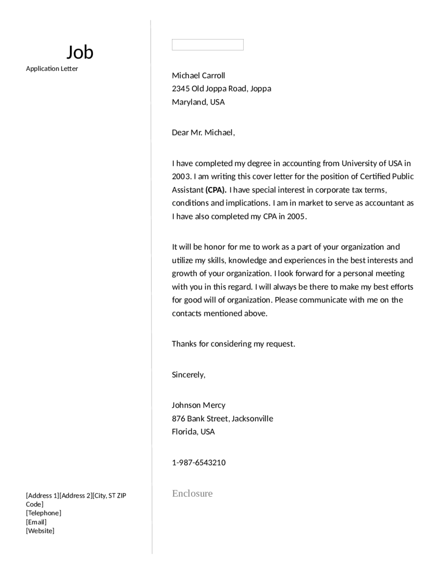 Free Printable Letter Of Employment Template 6104