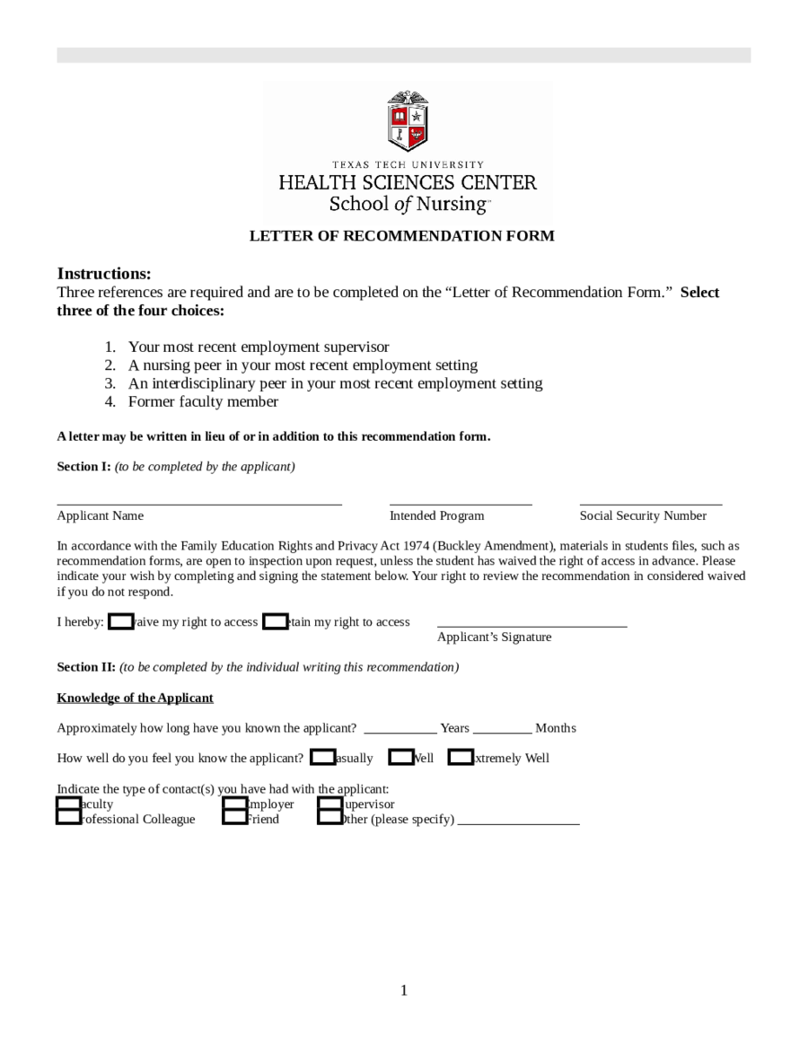 Reference Letter-TECH UNIVERSITY HEALTH SCIENCES CENTER