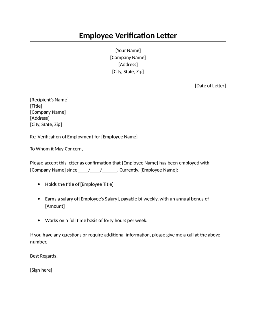 Letter From Employer Proof Of Income - Edit, Fill, Sign Online Within Proof Of Income Letter Template