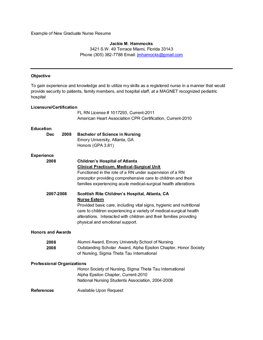 Resume Objectives Examples