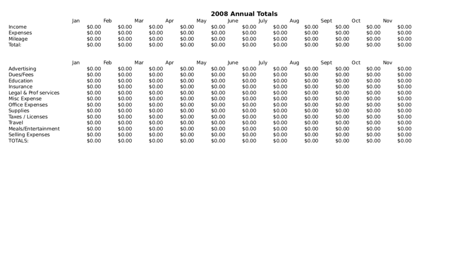 Expense Report Form