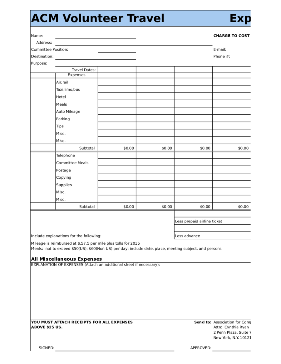 2024 Expense Report Form Fillable Printable Pdf And Forms Handypdf 8126