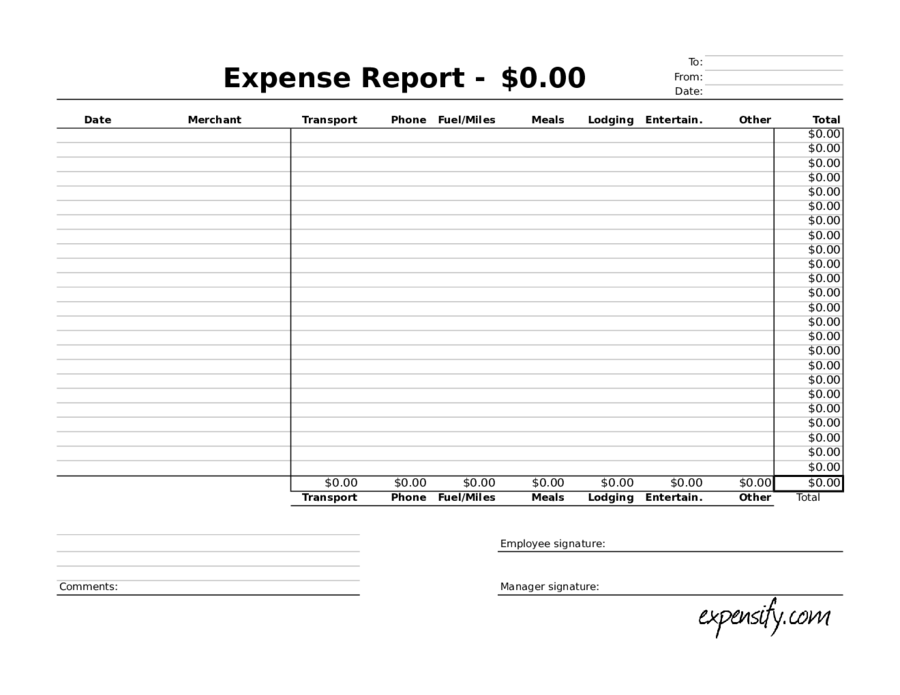 2021 Expense Report Form Fillable Printable Pdf And Forms Handypdf 8297