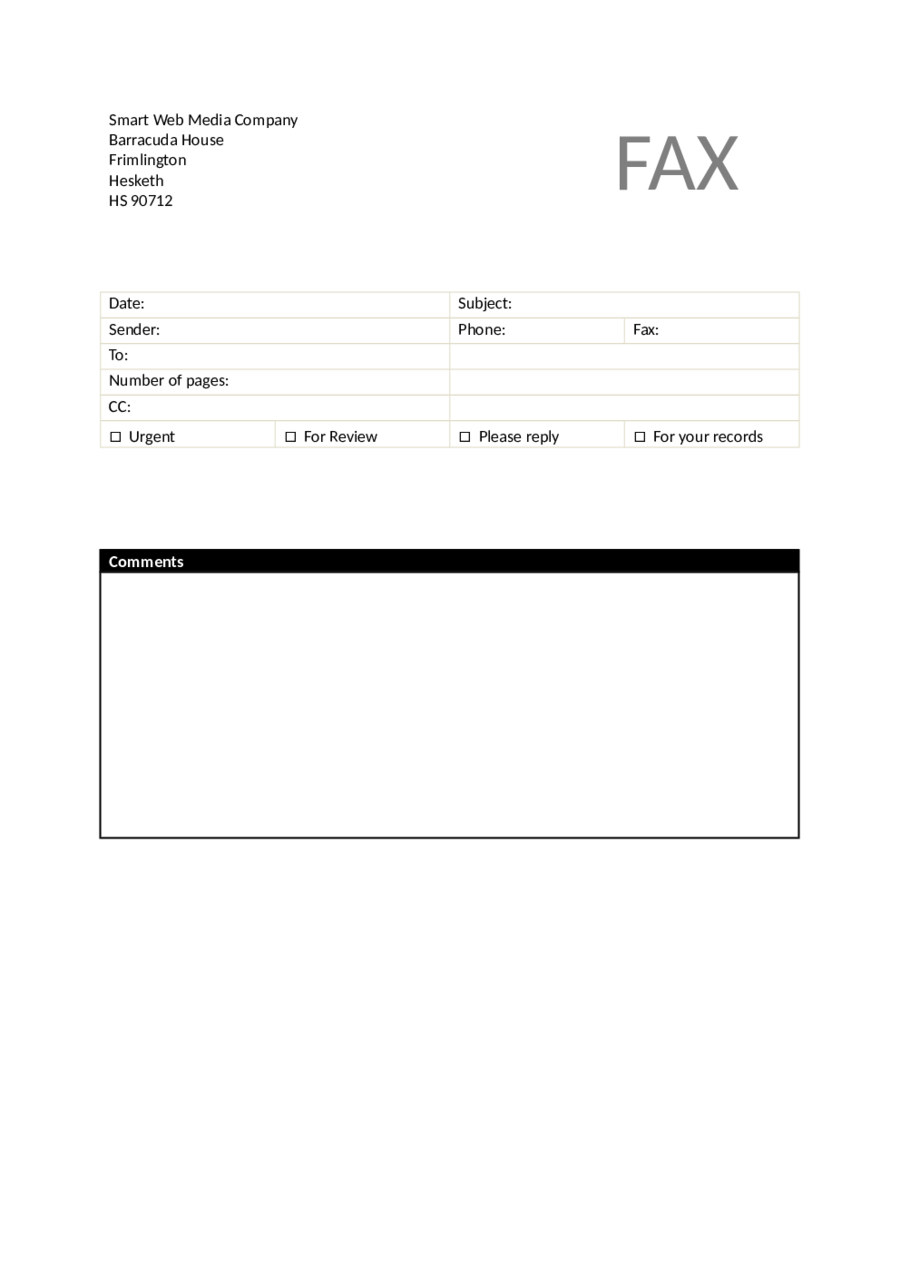 Fax Cover Sheet Word Template - Edit, Fill, Sign Online  Handypdf Inside Fax Cover Sheet Template Word 2010