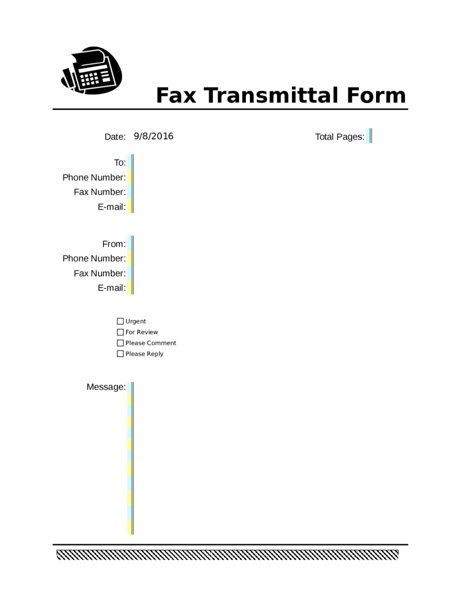 Free Fax Cover Sheet Template Edit Fill Sign Online Handypdf