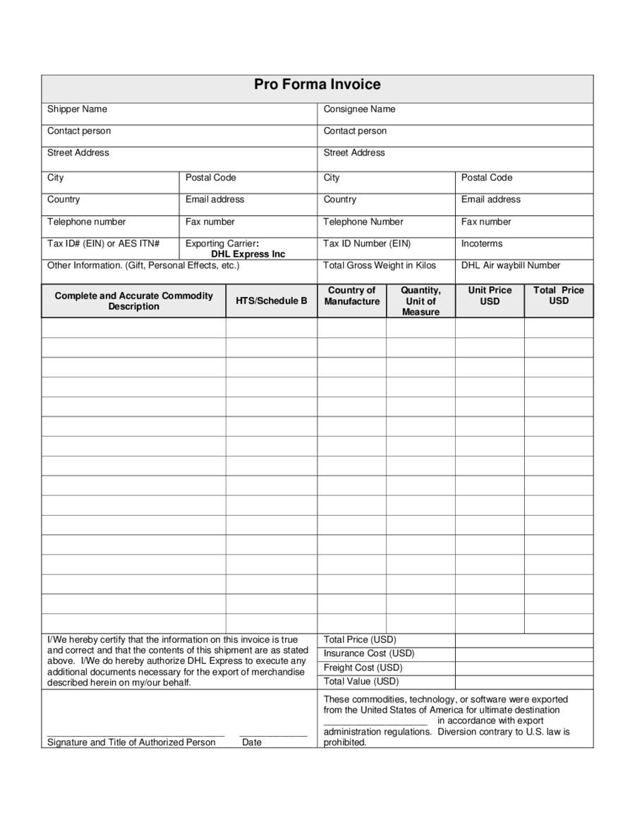 Free Office Invoice Template Edit, Fill, Sign Online Handypdf