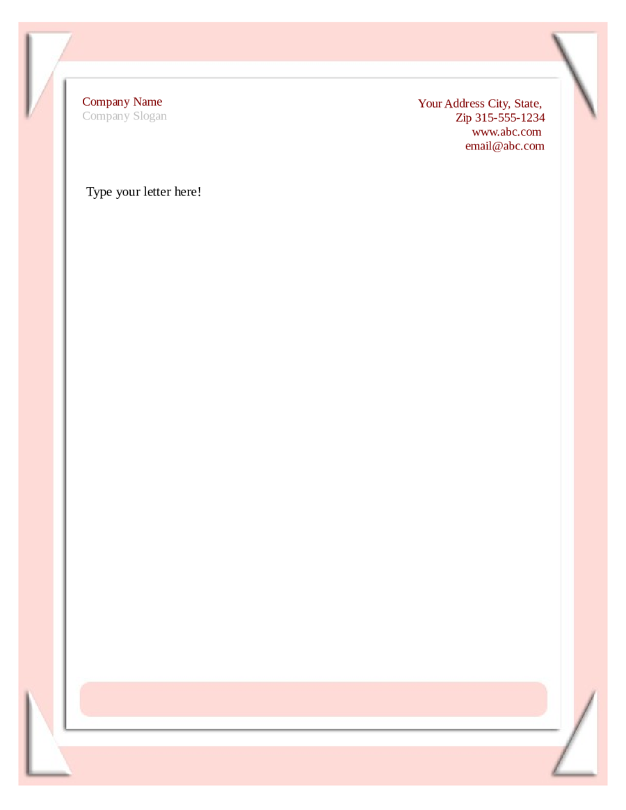 Letterhead Templates Free Printable