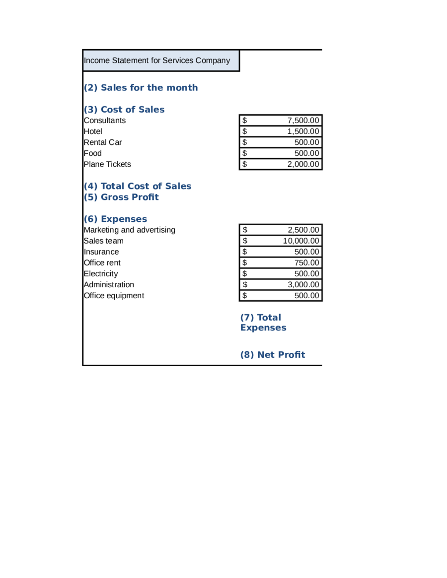 Annual Income Tax Statement Form