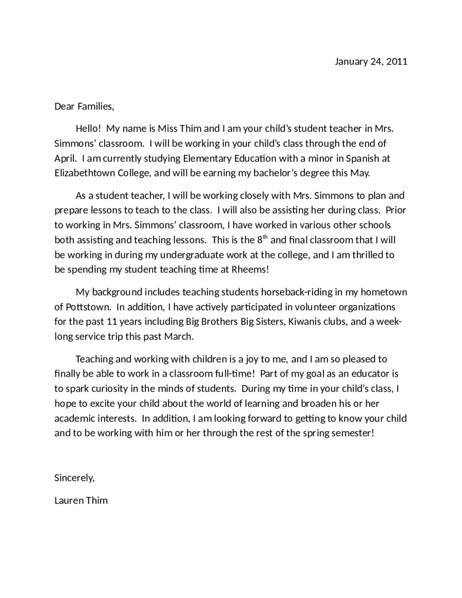 Letter Of Introduction Template