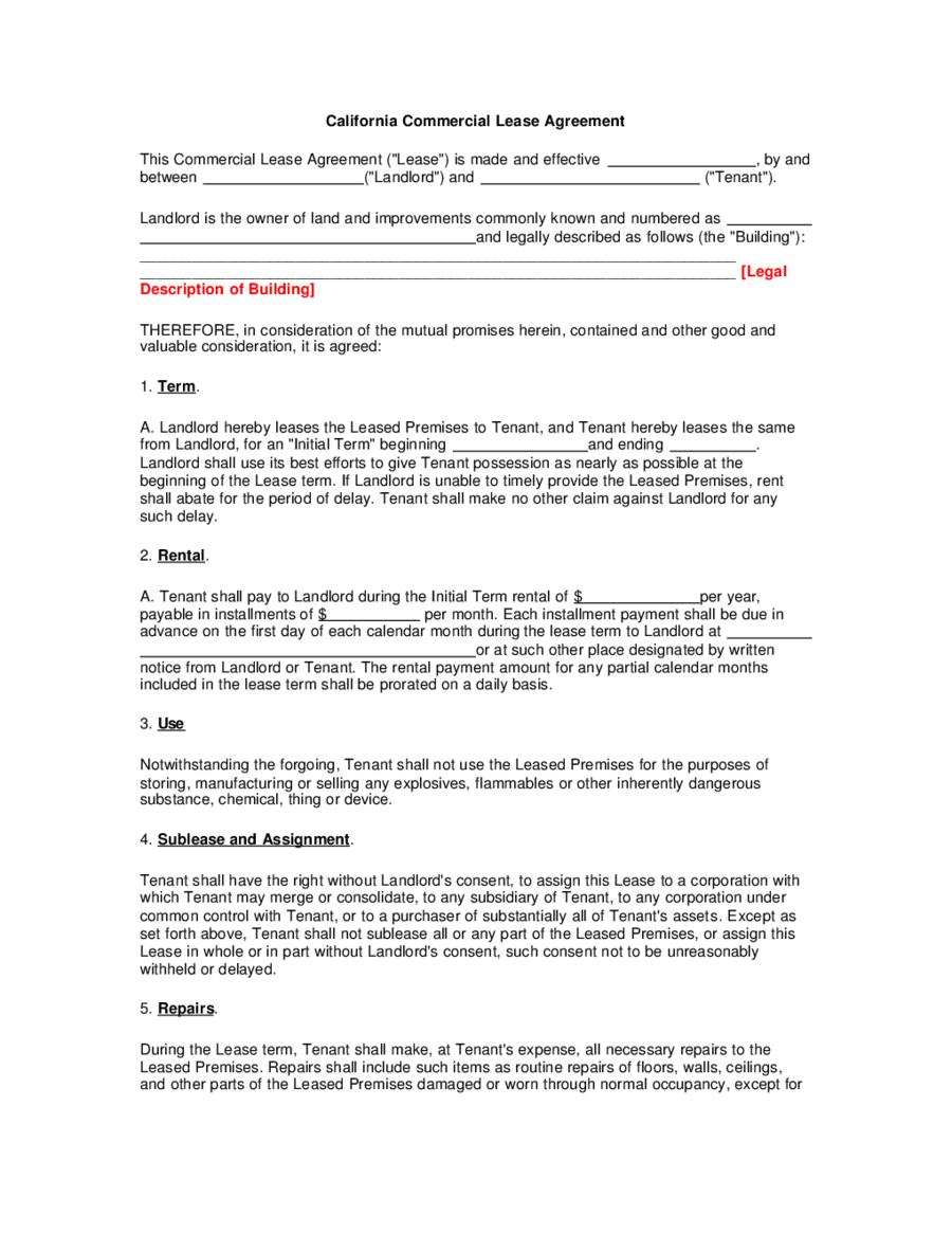 2022 lease agreement fillable printable pdf forms handypdf