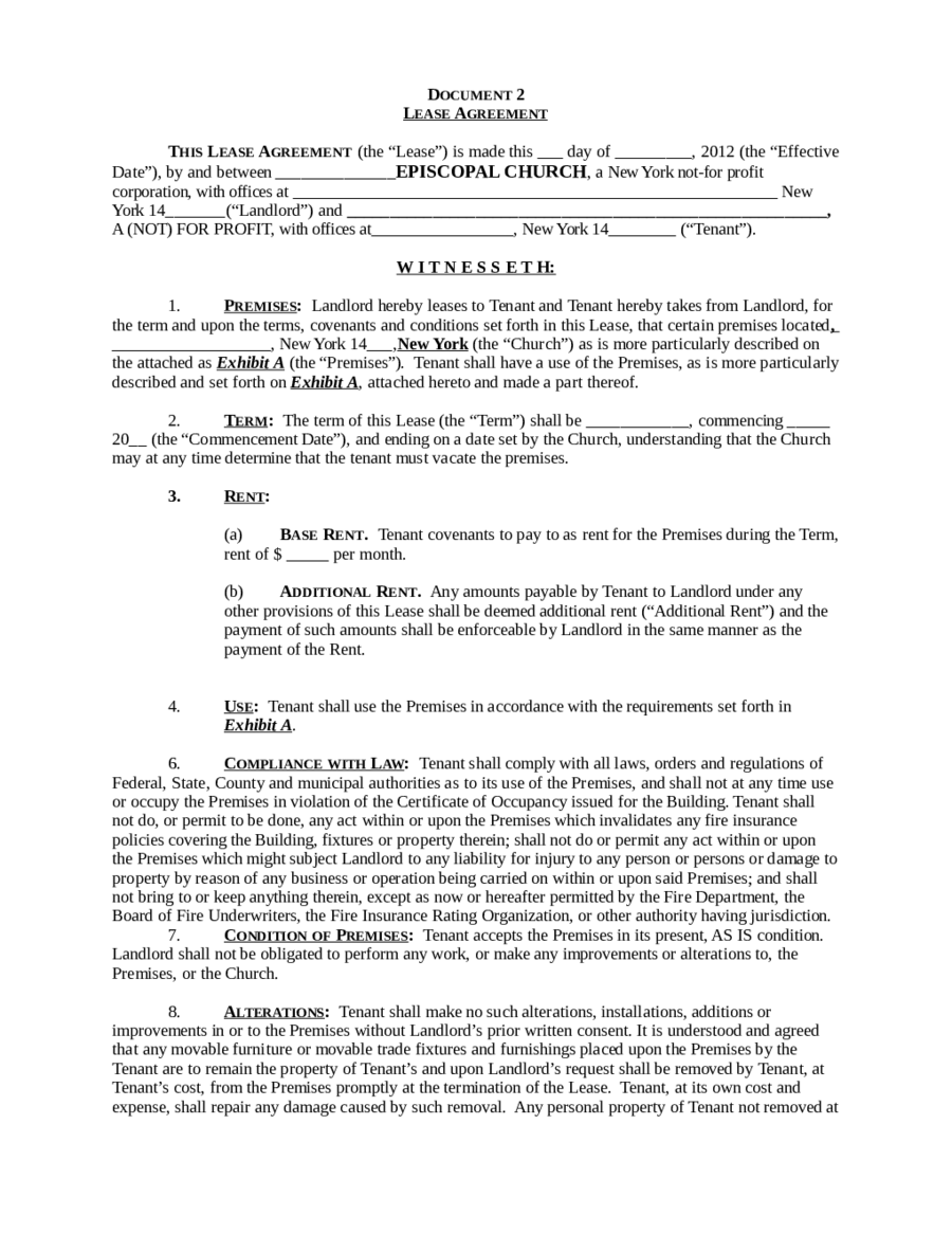 residential lease agreement sample edit fill sign online handypdf