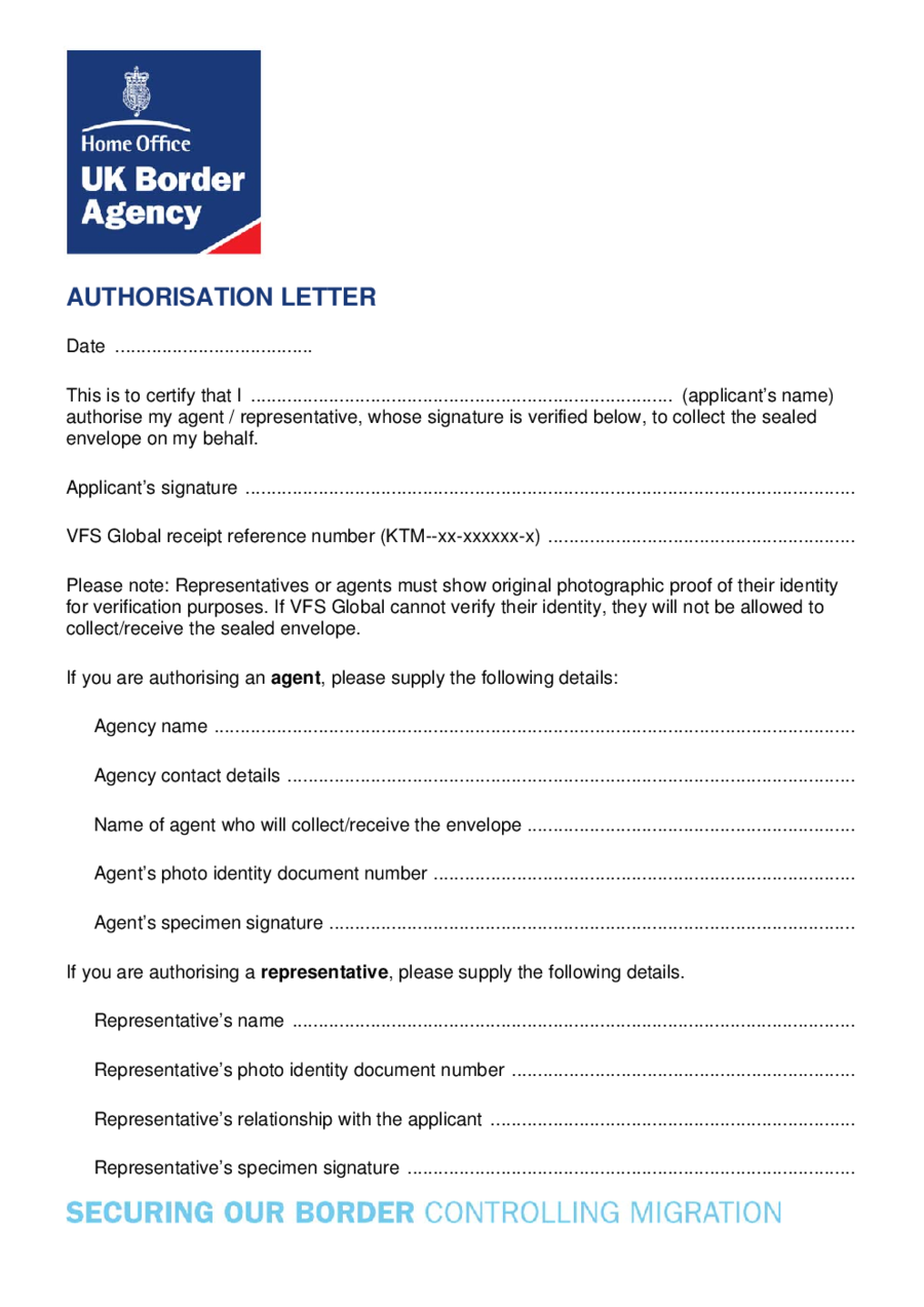 Letter Of Authorization Template 2017