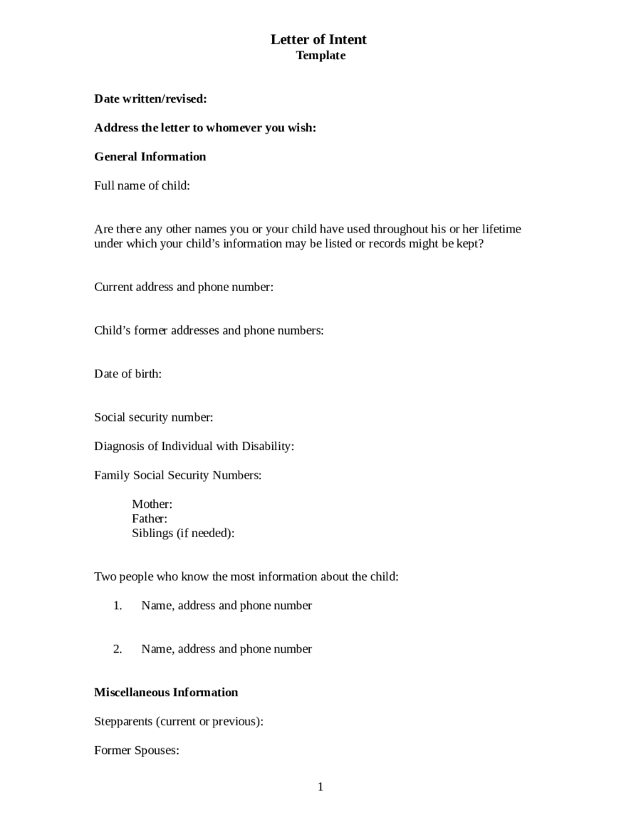 Grant Letter Of Intent Example from handypdf.com