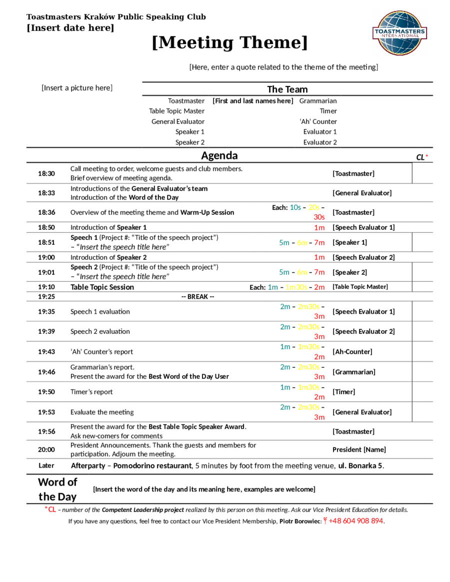 21 Meeting Agenda Template - Fillable, Printable PDF & Forms Inside Non Profit Board Meeting Agenda Template