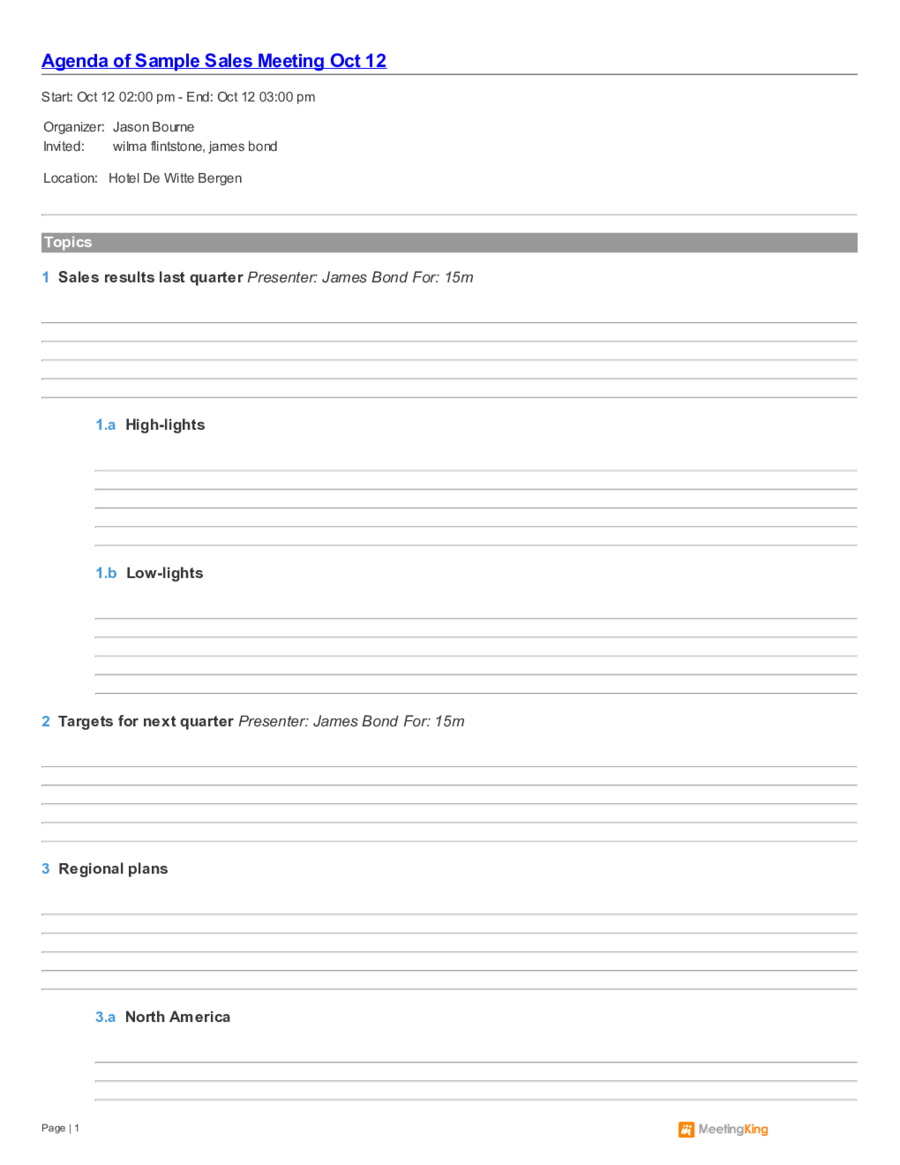 2023 Meeting Agenda Template Fillable Printable Pdf And Forms Handypdf 8106