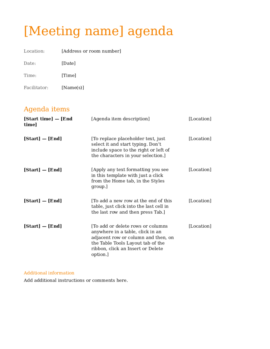 Corporate Meeting Minutes Template - Edit, Fill, Sign Online For Informal Meeting Minutes Template