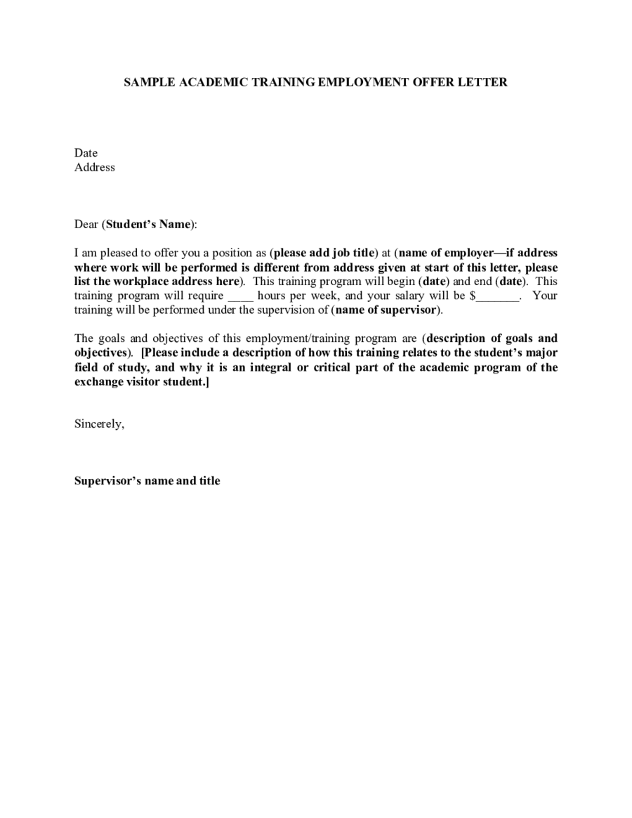 application letter for in service training