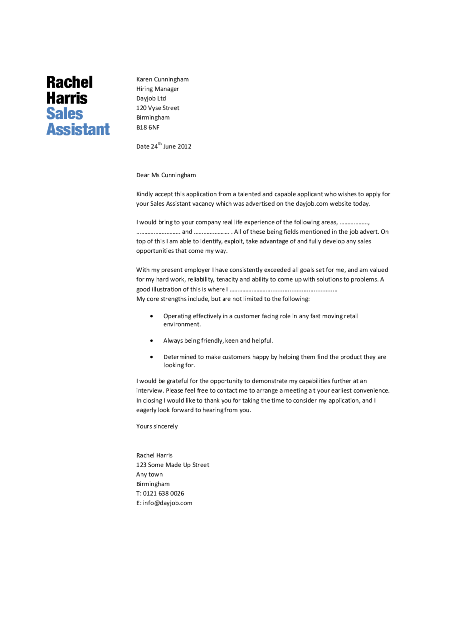 sample cover letter for office assistant job