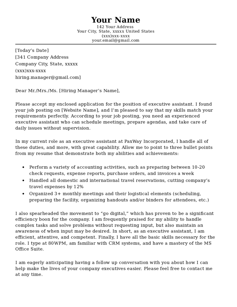 office assistant cover letter without experience