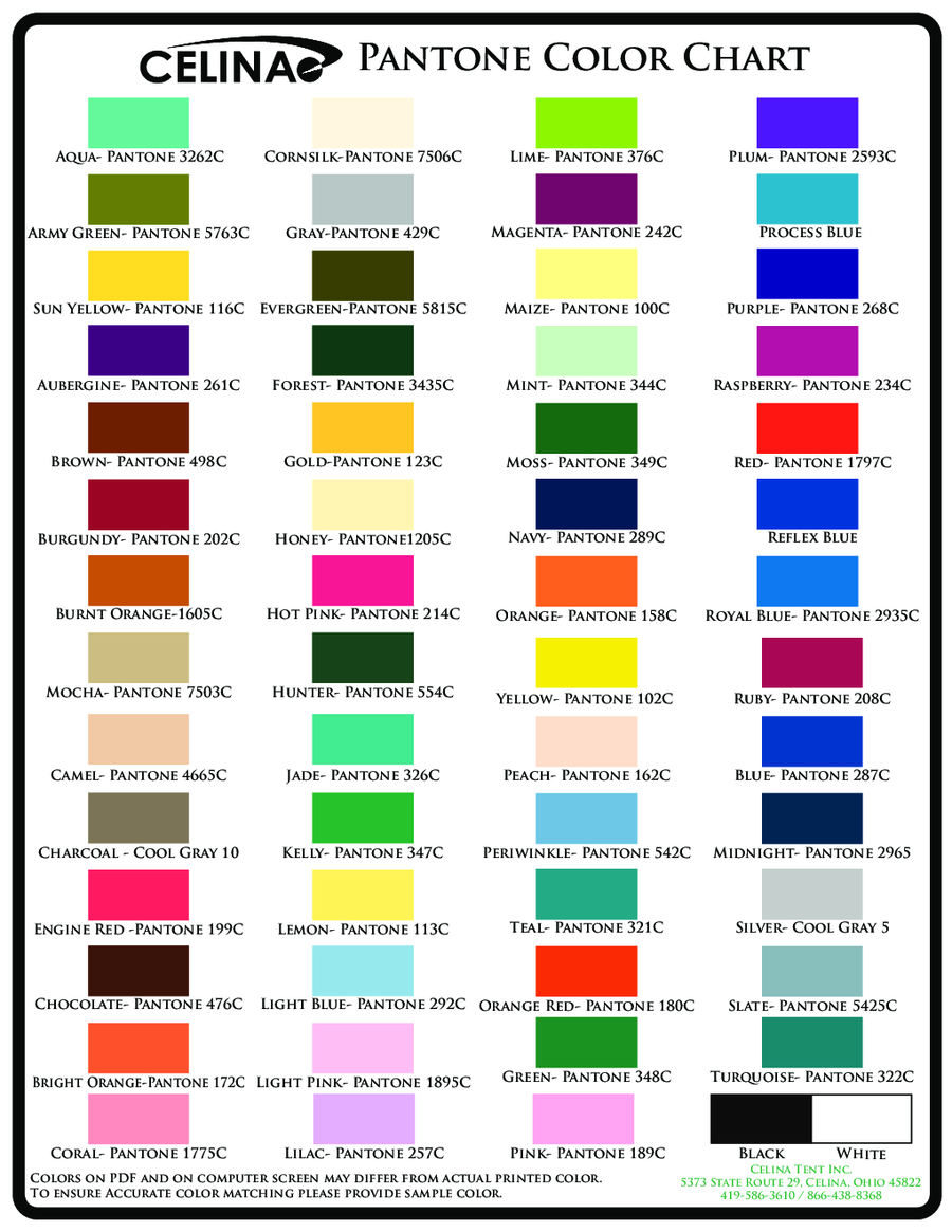 color chart pdf download