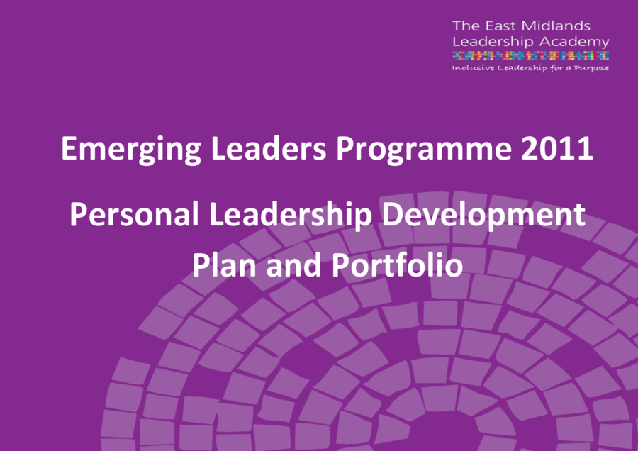 Personal Leadership Development Plan and Portfolio