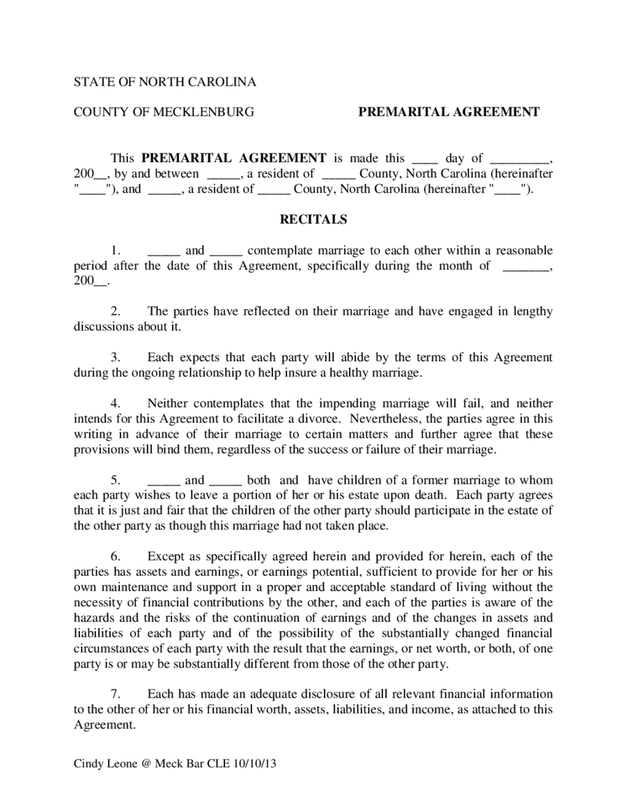 Prenuptial Agreement Format - Edit, Fill, Sign Online  Handypdf