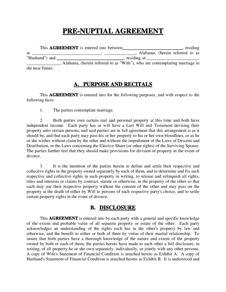 agreement in principle sample