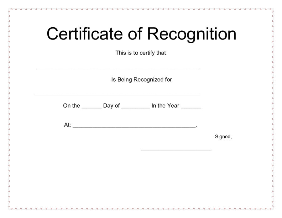 Printable Award Certificates