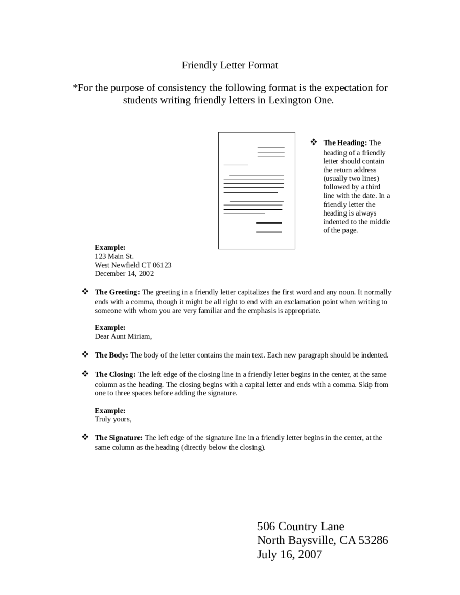 2021 Friendly Letter Format Fillable Printable Pdf Forms Handypdf Images 7149