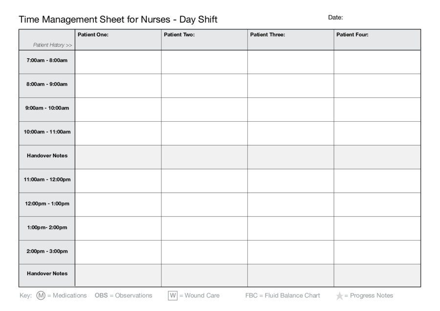 Printable Time Management Worksheets