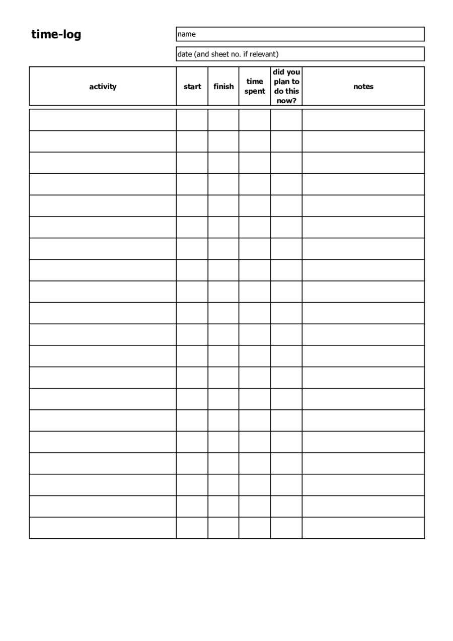 2021 time management fillable printable pdf forms handypdf