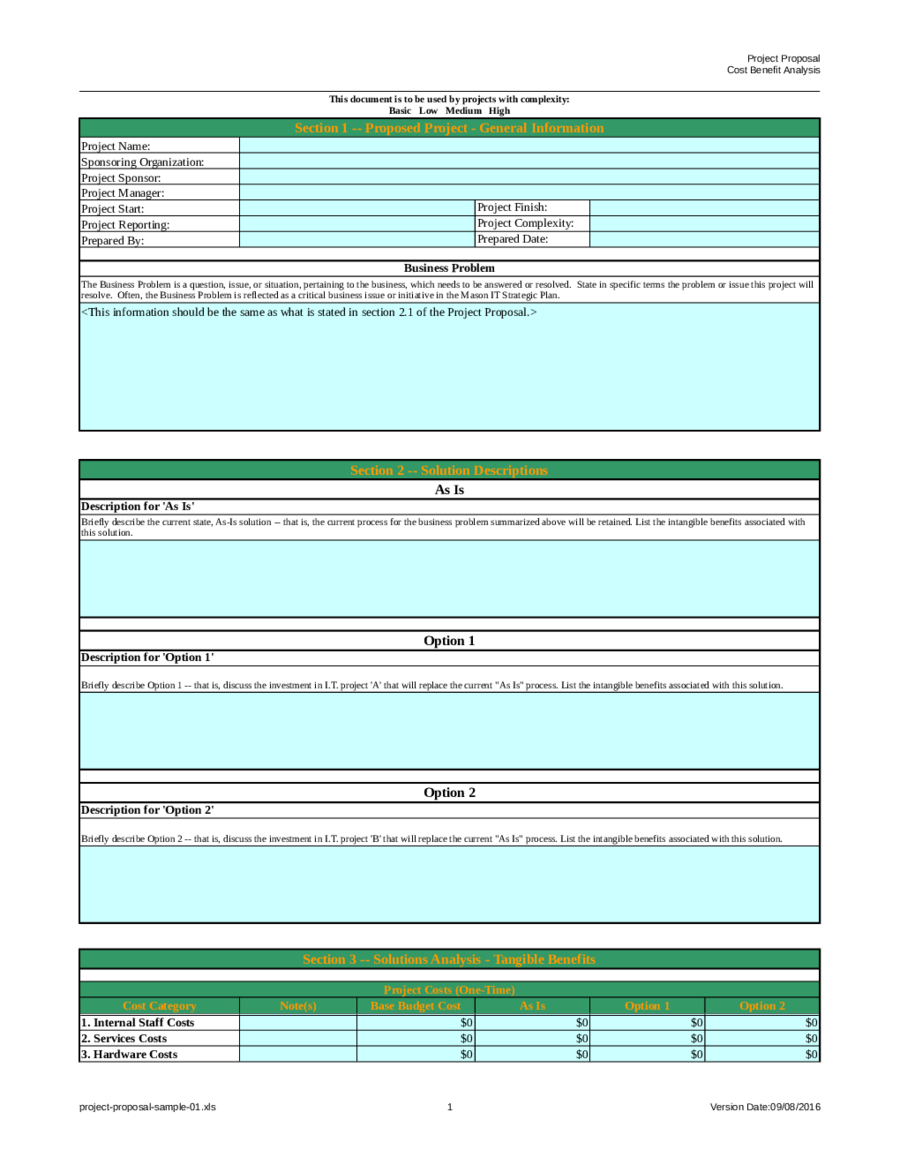 Proposal CBA Template - Edit, Fill, Sign Online  Handypdf Pertaining To Cost Proposal Template