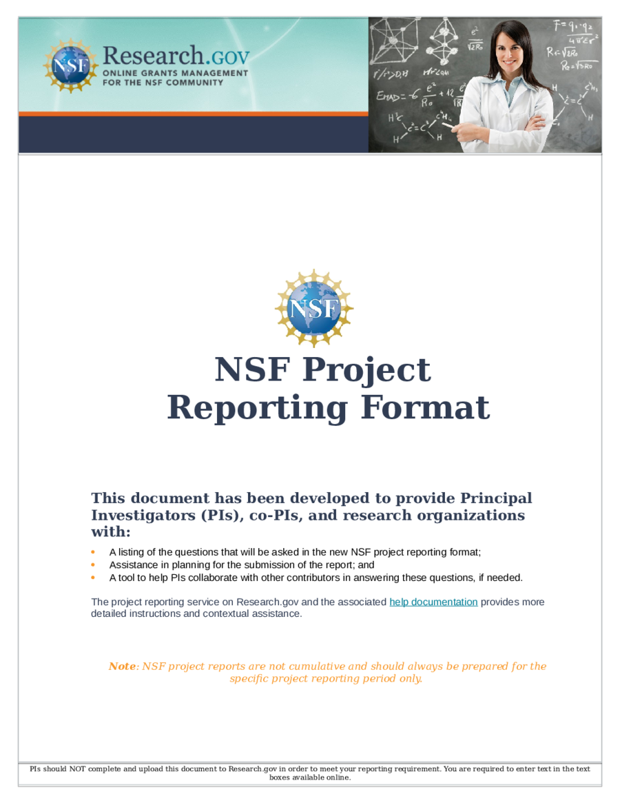 Project Report - NSF