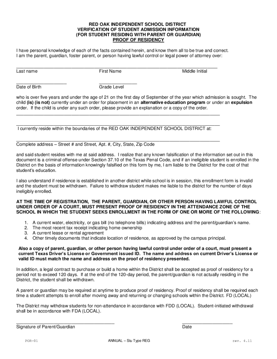 2023 Proof Of Residency Letter Fillable Printable Pdf Forms Handypdf Vrogue 9819