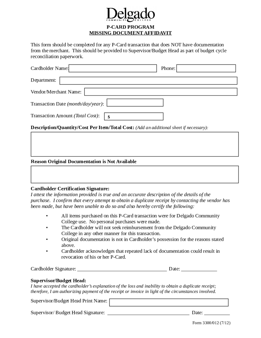 Printable Lost Receipt Form Printable Form Templates And Letter | Porn ...