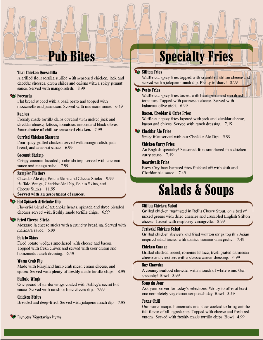 2024 Menu Template Fillable Printable PDF Forms Handypdf