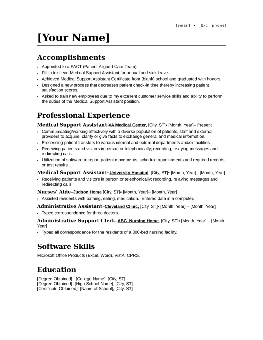 Examples resume objective 50+ Resume