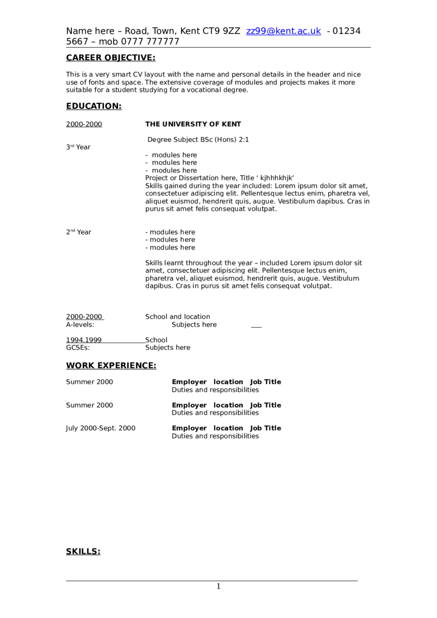 2021 Resume Objective Examples Fillable Printable Pdf Forms Handypdf