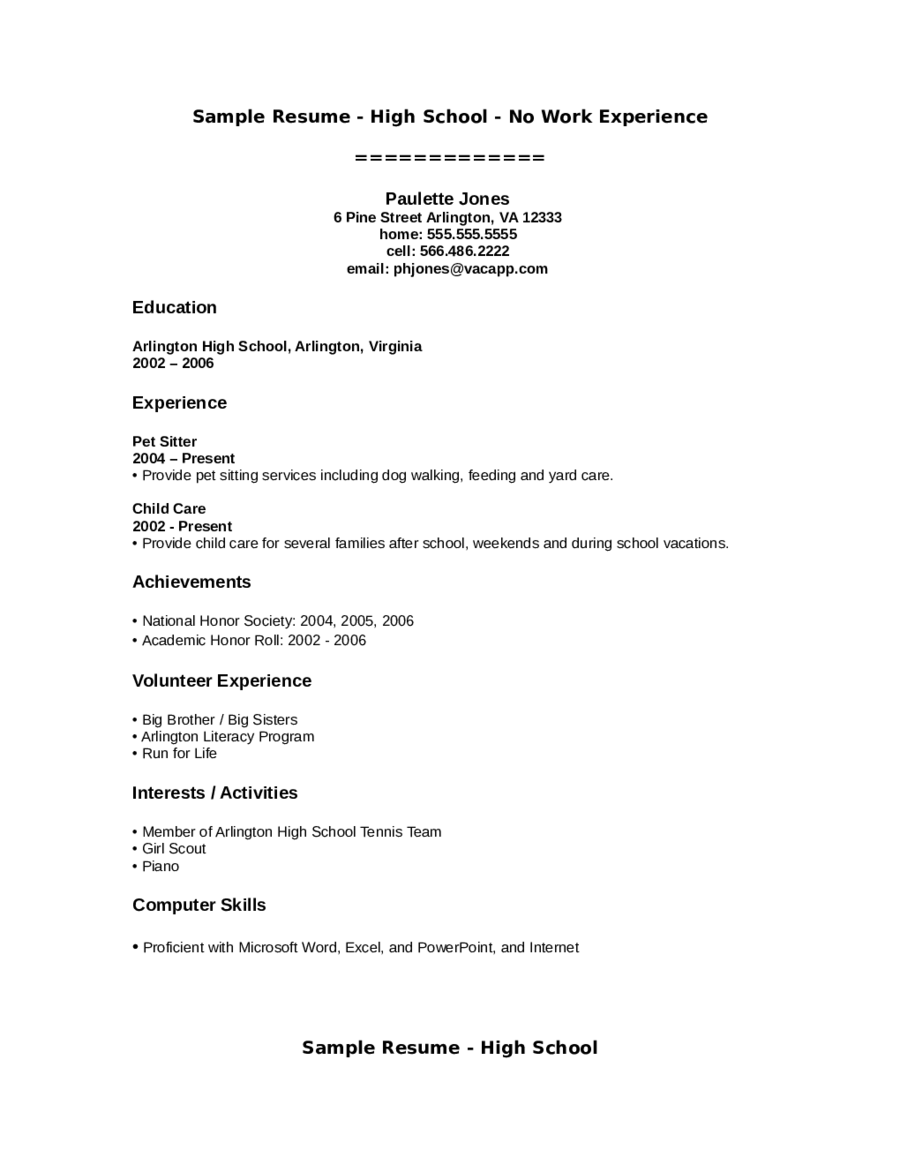 Objective On Resume Examples