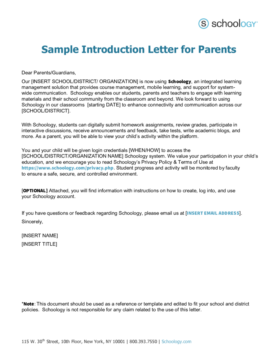 Introduction Letter For New Business Template