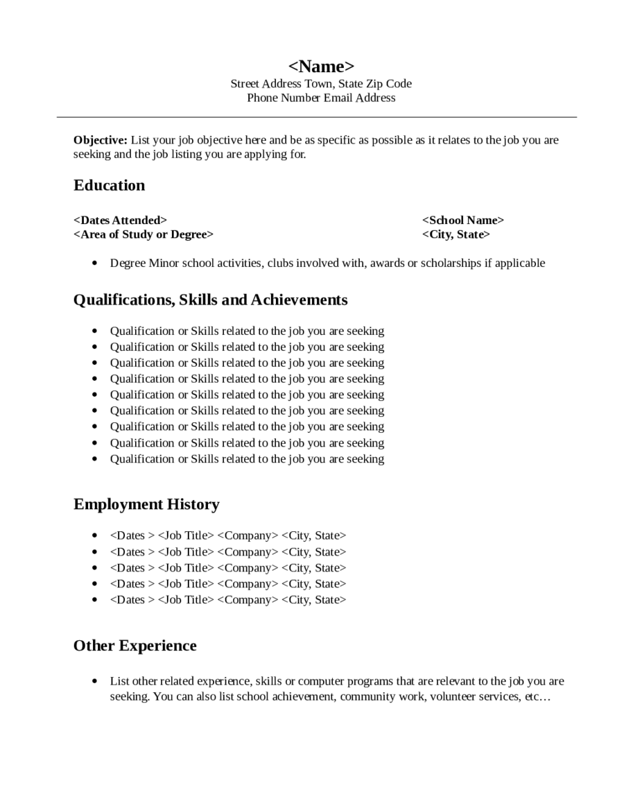 2023-resume-objective-examples-fillable-printable-pdf-forms-handypdf