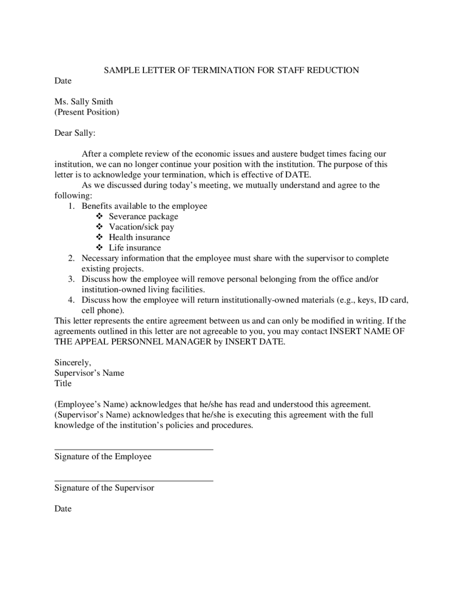 Termination Letter Sample Doc from handypdf.com