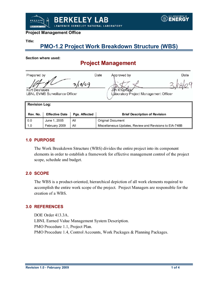 Work Breakdown Structure in Project Management