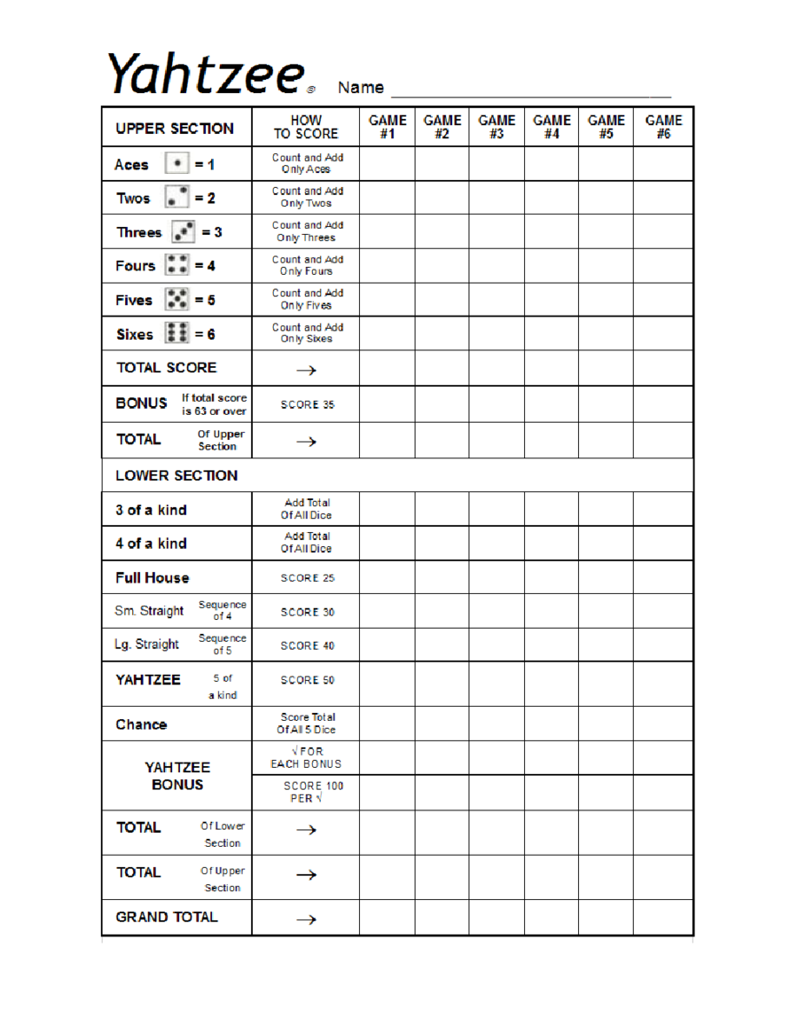 2024 Score Sheet Fillable Printable PDF Forms Handypdf